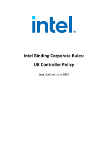 חוקי הפרטיות של Intel Corporate: מדיניות נאמן מידע בבריטניה